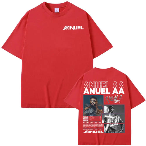 Rapper Anuel AA Rhlm 2 Album 2025 Merch T-Shirt Men Women Summer Tops Streetwear T Shirts Male Fashion Hip Hop Pop Music T Shirt
