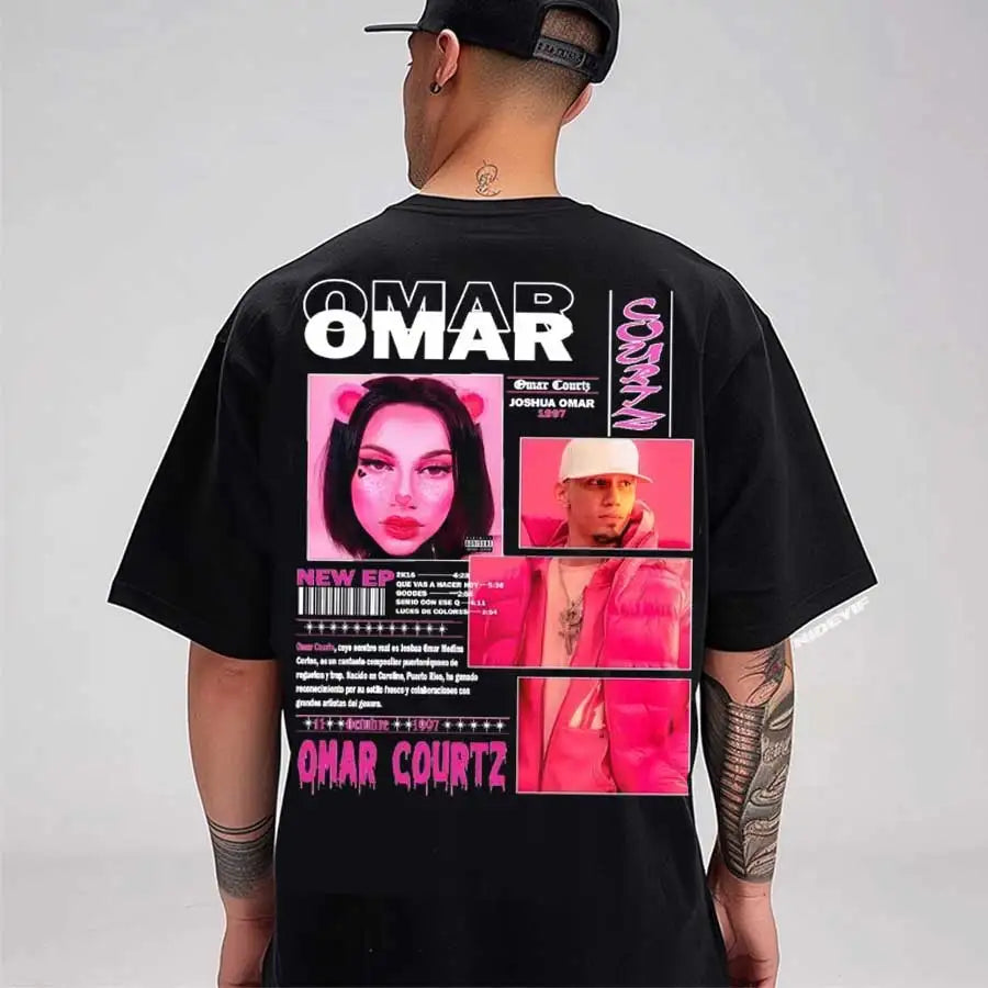 Rapper Omar Courtz Primera Musa 2025 Graphic T Shirt for Men Women Hiphop Streetwear Oversized Tops 100% Cotton T-Shirt OC4