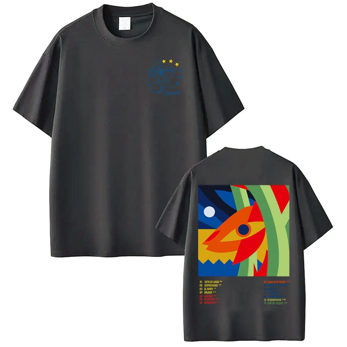 Rapper Quevedo EL BAIFO 2026 Album Cover T Shirt Men Women Harajuku Hip Hop Gothic T-Shirts Summer Tops O-Neck Oversized T-Shirt
