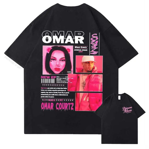 Rapper Omar Courtz Primera Musa 2025 Graphic T Shirt for Men Women Hiphop Streetwear Oversized Tops 100% Cotton T-Shirt OC4